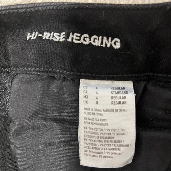 American eagle jeggings size 4 hi-rise - Picture 3 of 4